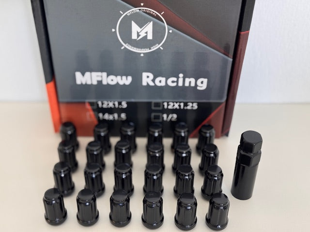 MFLOW 6 SPLINE 12X1.25 L35mm HEX 3/4 24+KEY Conical --Black