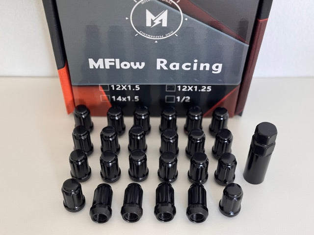 MFLOW 6 SPLINE 12X1.25 L35mm HEX 3/4 24+KEY Conical --Black